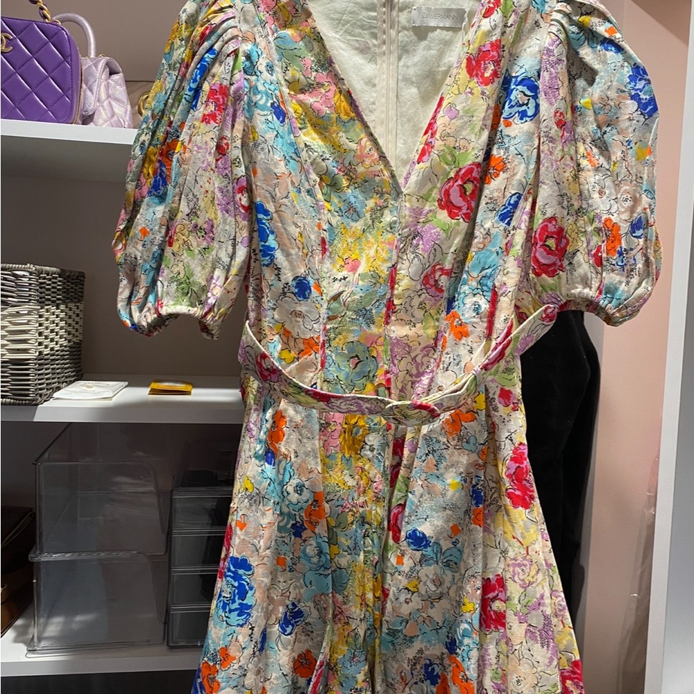 Zimmermann Multicolor Floral Mini Dress - Picture 3 of 5